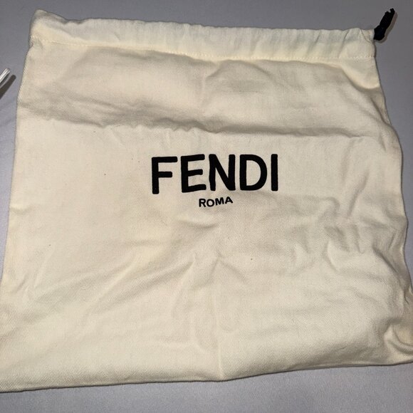 Fendi Mini Mon Tresor Bucket Bag Pequin Raffia w/ Dustbag - Green / Pink - Picture 10 of 10